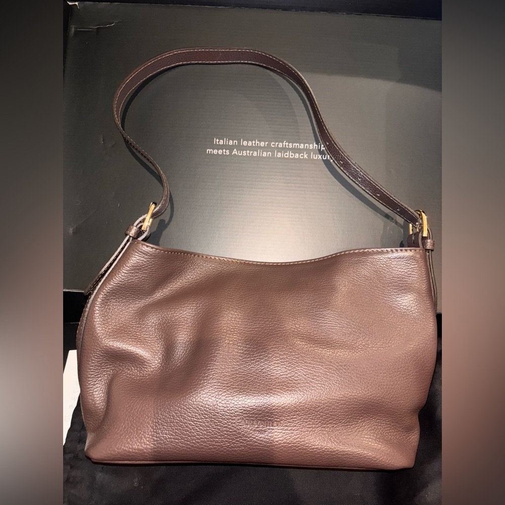 Vestirsi Eden Dark Chocolate Leather Shoulder Bag - Picture 6 of 7